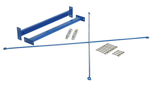 Vestil Steel Medium Duty Cantilever Brace Set - 36 In. x 35 In. x 6 In. - Blue