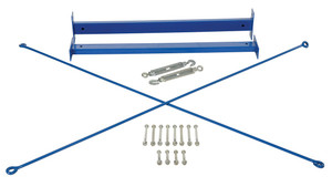 Vestil Steel Medium Duty Cantilever Brace Set - 36 In. x 35 In. x 6 In. - Blue