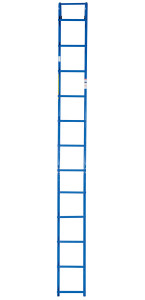 Vestil Steel Tank Access Ladder - 12 Ft. 300 lb - Blue