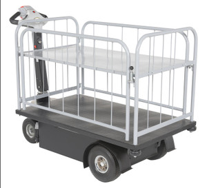 Vestil Steel Traction Drive Cart Side Load - 1 Shelf 59 In. x 28 In. x 44 In. 750 lb - Black