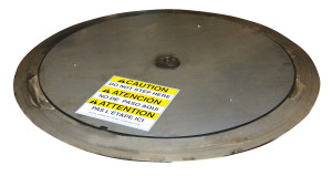 Vestil Stainless Steel Thin Spin - 47-11/16 In. Diameter 4000 lb - Silver