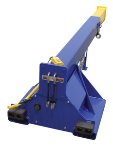 Vestil Steel Hydraulic Telescoping Boom - 12 Volt DC 24 In. Fork Pocket Center 8,000 lb