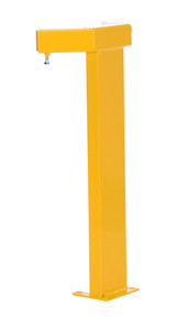 Vestil Steel Modular Guard System Corner Post - 1 Rail 7-5/8 In. x 6 In. x 36 In. - Yellow
