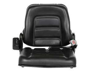 Vestil Vinyl Fork Truck Seat with Seat Belt - 19-1/4 In. x 22 In. x 17-15/16 In. 300 lb - Black