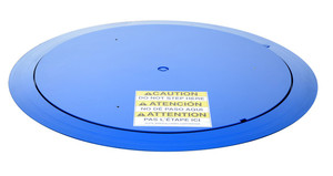 Vestil Steel Thin Spin - 53-11/16 In Diameter 4000 lb - Blue
