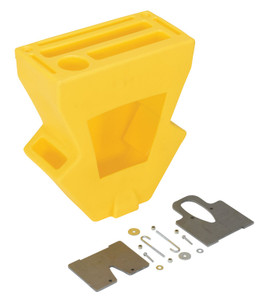 Vestil Virgin LDPE Crown Pallet Truck Caddy - 7-3/4 In. x 16-1/4 In. x 18-5/8 In. - Yellow