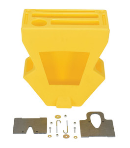Vestil Virgin LDPE Crown Pallet Truck Caddy - 7-3/4 In. x 16-1/4 In. x 18-5/8 In. - Yellow