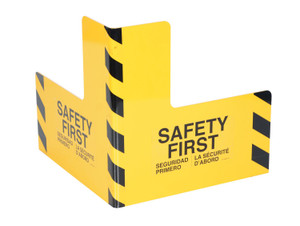Vestil Steel Corner Guard - 24 In. x 24 In. x 24 In. - Yellow