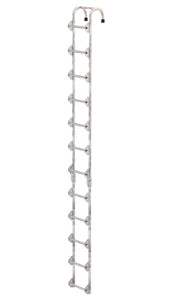 Vestil Galvanized Tank Access Ladder - 12 Ft. 300 lb - Silver