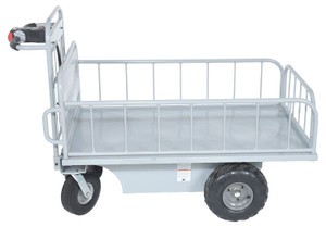 Vestil Steel Off-Road Traction Drive Cart - 500 lb Rough Terrain - Gray