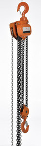 Vestil Professional Hand Chain Hoist - 20 Ft. Lift Height 10,000 lb - Orange