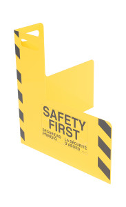 Vestil Steel Corner Guard with Handle - 24 In. x 24 In. x 24 In. - Yellow