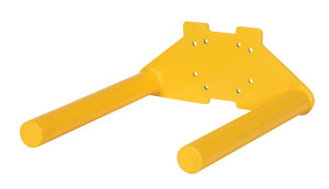 Vestil Steel Quick Lift Double Spindle Attachment For PEL Models - Yellow