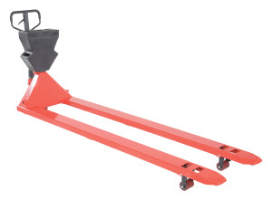 Vestil Steel/Plastic Pallet Truck - 109-3/16 In. x 27 In. x 48 In. 4000 lb Red with Black P-Caddy