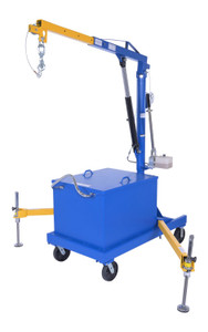 Vestil Steel Portable Cantilever Hoist - 113-3/8 In. x 35-11/16 In. x 89 In. 2000 lb - Blue