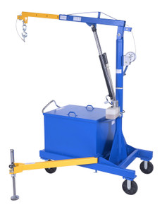 Vestil Steel Portable Cantilever Hoist - 113-3/8 In. x 35-11/16 In. x 89 In. 2000 lb - Blue
