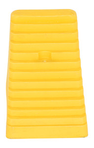 Vestil Polyethylene Wheel Chock - 5-1/2 In. x 12 In. x 17-1/2 In. 7,000 lb - Yellow