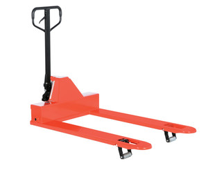 Vestil Steel Low Profile Pallet Truck - 63 In. x 33 In. x 48 In. 4000 lb - Red