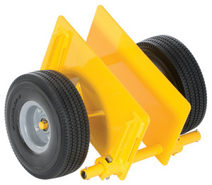 Vestil Steel Adjustable Panel Dolly With Foam Filled Wheels - 20-7/8 In. x 15 In. x 11-1/2 In. 500 lb - Yellow