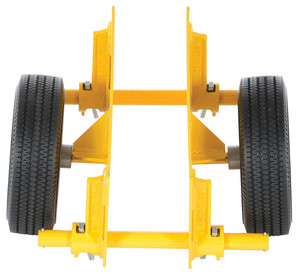 Vestil Steel Adjustable Panel Dolly With Foam Filled Wheels - 20-7/8 In. x 15 In. x 11-1/2 In. 500 lb - Yellow