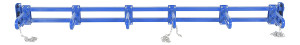 Vestil Steel Vertical Bar Storage Rack - 14-1/4 In. x 101 In. x 9 In. - Blue
