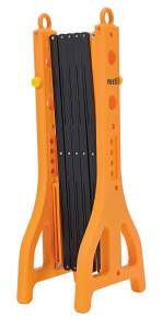 Vestil Plastic Expand-A-Gate - 15 In. x 11-1/2 In. x 38 In. - Yellow