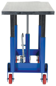 Vestil Steel Low Profile Post Lift Table - 41 In. x 24 In. x 25 In. 4000 lb - Blue