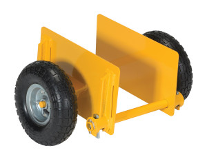 Vestil Steel Adjustable Panel Dolly With Pneumatic Wheels - 20-7/8 In. x 15 In. x 11-1/2 In. 600 lb - Yellow