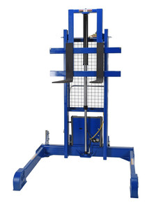 Vestil Steel Pallet Master/Server Stacker - 12 Volt DC Powered 50 In. Raised Height 4,000 lb - Blue