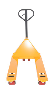 Vestil Steel Pallet Truck - 61-11/16 In. x 28-3/4 In. x 48-5/8 In. 5500 lb - Yellow