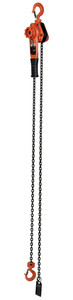 Vestil Steel Professional Lever Hoist - 10 Ft. Lift Height 2,000 lb - Orange