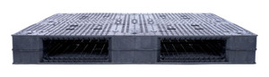 Vestil High Density Polyethylene Heavy Duty Rackable Pallet/Skid - 47-1/4 In. x 47-1/4 In. x 5-11/16 In. 3900 lb - Black