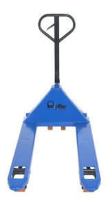 Vestil Steel Pramac Mini Hand Pallet Truck with Polyurethane Wheel - 72 In. x 28-11/16 In. x 56 In. 5500 lb - Blue/Black