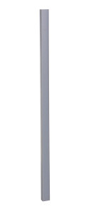 Vestil PVC Plastic Corner Guard - 2 In. x 2 In. x 48 In. 90 Degree - Gray