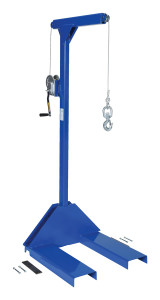 Vestil Steel Pallet Truck Hoist - 37-7/16 In. x 30 In. x 77-1/4 In. 500 lb - Blue