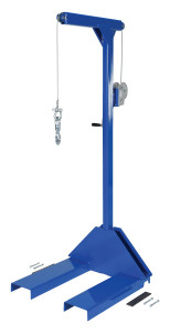 Vestil Steel Pallet Truck Hoist - 37-7/16 In. x 30 In. x 77-1/4 In. 500 lb - Blue