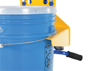 Vestil Steel Quick Lift Pail Lifter Attachment For PEL Models - 100 lb - Yellow