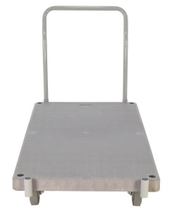 Vestil Plastic Heavy Duty Platform Truck - 1 Handle 63-1/2 In. x 30 In. x 34 In. 2000 lb - Gray