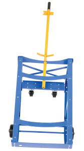 Vestil Steel Economy Rotating Drum Cart with Polyurethane Wheels - 31-3/4 In. x 19 In. x 21-1/2 In. 800 lb - Blue