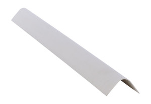 Vestil PVC Plastic Round Corner Guard - 3 In. x 3 In. x 48 In. 90 Degree Rounded - Beige