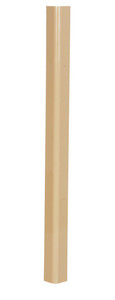 Vestil PVC Plastic Round Corner Guard - 3 In. x 3 In. x 48 In. 90 Degree Rounded - Beige