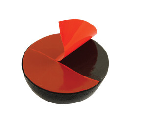 Vestil Rubber Rounded Dome Bumpers - 1-1/4 In. x 1-1/4 x 5/8 In. 25 Quantity - Black
