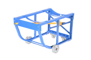 Vestil Steel Economy Rotating Drum Cart with Steel Wheels - 31-3/4 In. x 19 In. x 21-1/2 In. 800 lb - Blue