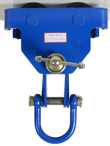 Vestil Steel Quick Install Manual Trolley - 13-5/8 In. x 20-3/16 In. x 20-3/8 In. 12000 lb - Blue