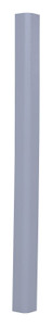 Vestil PVC Plastic Round Corner Guard - 3 In. x 3 In. x 48 In. 90 Degree Rounded - Gray