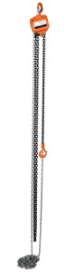 Vestil Professional Hand Chain Hoist - 15 Ft. Lift Height 2,000 lb - Orange