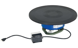 Vestil Steel Clockwise Powered Turntable - 18 In. x 18 In. x 6-1/16 In. 250 lb - Blue