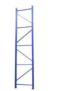 Vestil Steel Pallet Racking Frame - 12 Ft. x 42 In. 19,380 lb - Blue