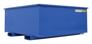 Vestil Steel Rotating Heavy Duty Box Hopper - 1-1/4 Cubic Yard 6,000 lb - Blue