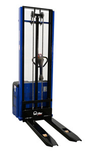 Vestil Steel Pramac - 12 Volt Battery Powered Fixed Fork Stacker 72 In. x 33-1/2 In. x 88-3/4 In. 2500 lb - Blue